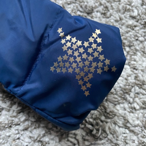 Baby Gap Parka Down fill coat jacket 3T Toddler Blue Gold Stars winter - Picture 7 of 10